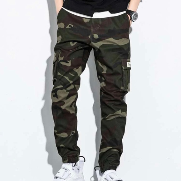 Men’s Camo Flap Pocket Cargo Pants *NEW* - Picture 4 of 7